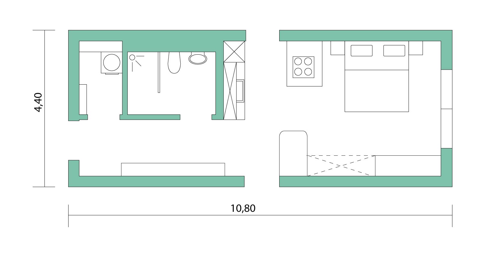 Grundriss Modul